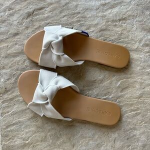 Rothy's Cream Women's Knotted Slide Sandals